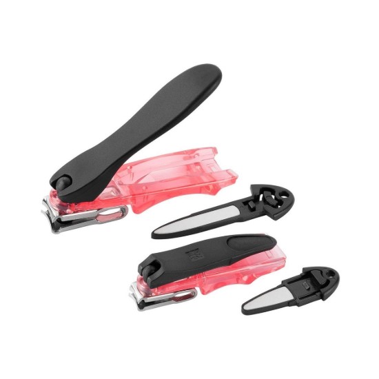 2-piece nail clipper set, satin stainless steel, plastic holder - Zwilling Classic Inox