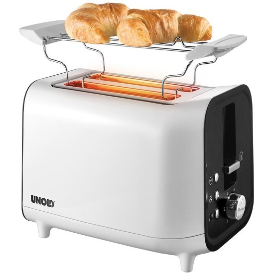 "Shine White" toaster, 800 W - UNOLD brand