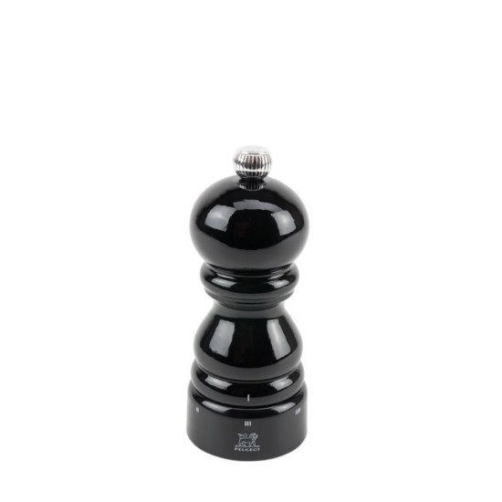 Salt grinder, 12 cm "Paris u'Select", Black Lacquered - Peugeot