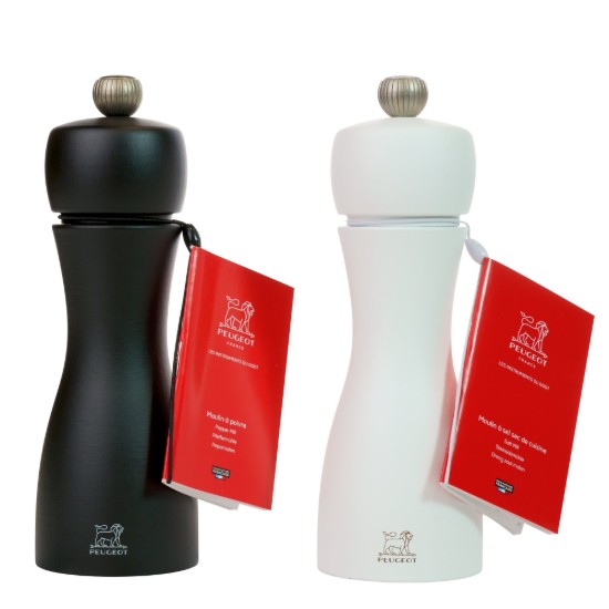 Σετ 2 μύλοι αλατιού και πιπεριού, "Tahiti Duo", 20 cm, Ασπρόμαυρο - Peugeot