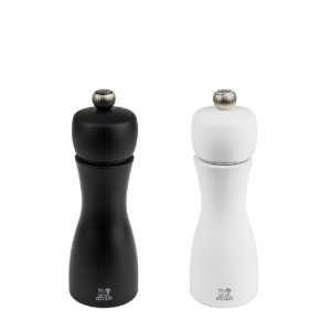 Set di 2 macina sale e pepe, "Tahiti", 15 cm, 'Black&White' - Peugeot