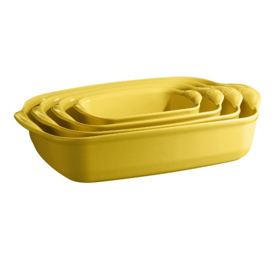 Rectangular oven dish, ceramic, 22 x 14.5 cm/0.7 l, Provence Yellow - Emile Henry