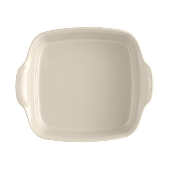 Square oven dish, ceramic, 24 cm/1.8 l, Clay - Emile Henry