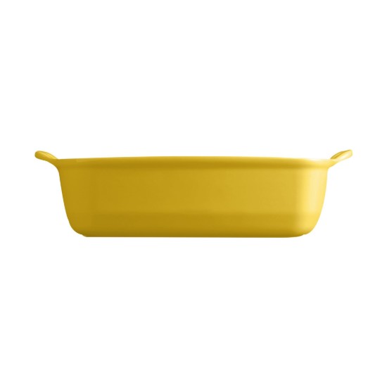 Square oven dish, ceramic, 24 cm/1.8L, Provence Yellow - Emile Henry