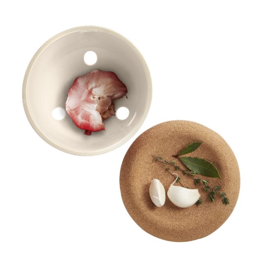 Garlic pot, ceramic, 14.5 cm, Clay - Emile Henry