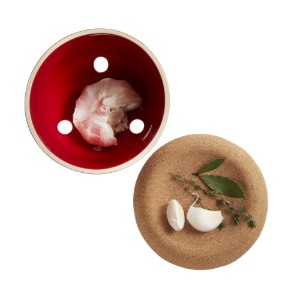 Pentola per aglio, ceramica, 14,5 cm, Burgundy - Emile Henry