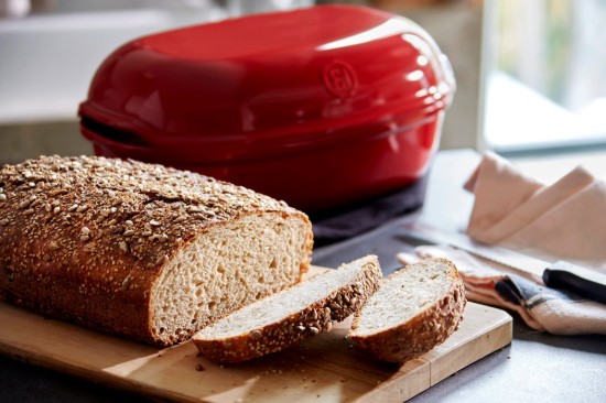 Ambachtelijk brood ovenschaal, keramiek, 34 x 22 x 15 cm, Burgundy - Emile Henry