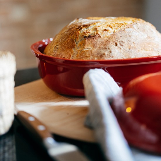 Ambachtelijk brood ovenschaal, keramiek, 34 x 22 x 15 cm, Burgundy - Emile Henry