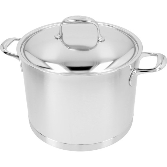 Cooking pot with lid, 24 cm/8 l, Atlantis range, stainless steel - DemeyereY
