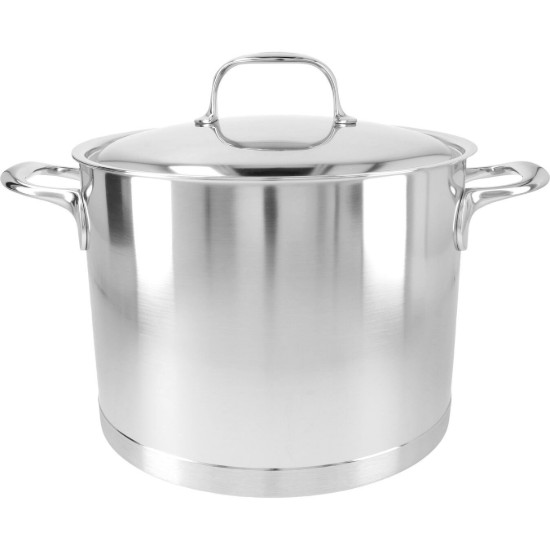 Cooking pot with lid, 24 cm/8 l, Atlantis range, stainless steel - DemeyereY