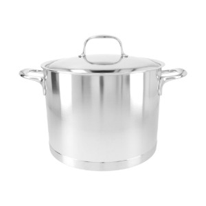 Cooking pot with lid, 24 cm/8 l, Atlantis range, stainless steel - DemeyereY