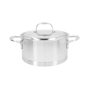 Steelpan met deksel, 22 cm / 4 l, Atlantis gamma, roestvrij staal - Demeyere