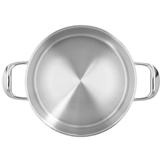Casseruola con coperchio, 22 cm / 4 l, gamma Atlantis, acciaio inox - Demeyere