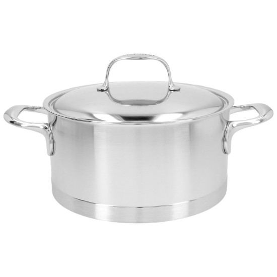 Casseruola con coperchio, 22 cm / 4 l, gamma Atlantis, acciaio inox - Demeyere