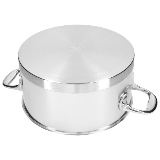 Casseruola con coperchio, 22 cm / 4 l, gamma Atlantis, acciaio inox - Demeyere