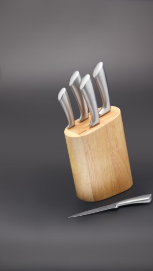 6-delige messenset, zilver - Kitchen Craft