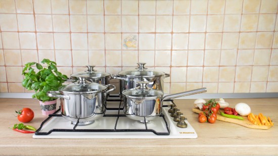 Set pentole in acciaio inox, 8 pezzi - Zokura