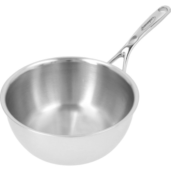 Poêle conique, pour cuisson sauté, 7 couches, 20 cm/2 l, gamme Atlantis, inox - Demeyere