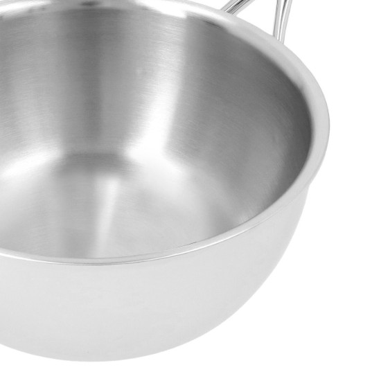 Poêle conique, pour cuisson sauté, 7 couches, 20 cm/2 l, gamme Atlantis, inox - Demeyere