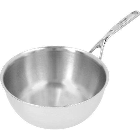 Konisk stegepande, til stegning, 7-lags, 24 cm/3,3 l, Atlantis serie, rustfrit stål - Demeyere
