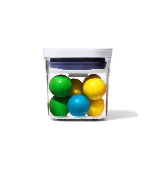 Square food container, plastic, 8 x 8 x 8 cm, 0.2 L - OXO