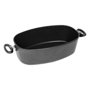 Vassoio di tostatura Jumbo, alluminio, 40 x 24 cm - AMT Gastroguss
