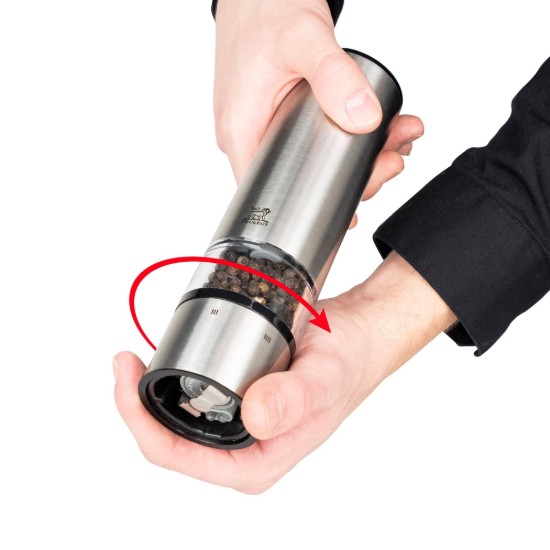 Sett med 2 elektriske salt- og pepperkverner, 20 cm, "Elis" - Peugeot
