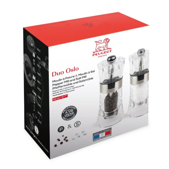 Conjunto de 2 moedores de sal e pimenta "Oslo", 14 cm - Peugeot
