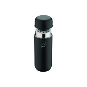 "DrinkPod" roestvrijstalen thermisch isolerende fles, 200 ml, Zwart - Grunwerg