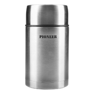 "Pioneer" thermisch isolerende container voor soep, 1 l, Zilverkleur - Grunwerg