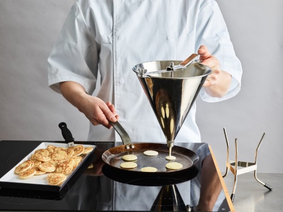 Imbuto automatico a pistone KWIK PRO per dosaggio impasti, con supporto, 1,9 L - marca "de Buyer"