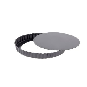 Stampo per crostate con fondo asportabile, acciaio, 24 cm - de Buyer