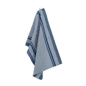 Set asciugamani da cucina 6 pezzi, 50 x 70 cm, "Waffle", Dark Blue - Tiseco