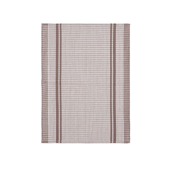 6-delige keukendoekenset, 50 x 70 cm, "Waffle", Taupe - Tiseco