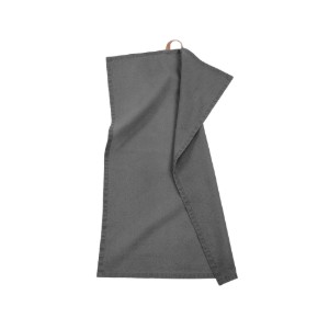 Set of 3 kitchen towels, cotton, 50x70 cm, "Myrna", Charcoal - Tiseco