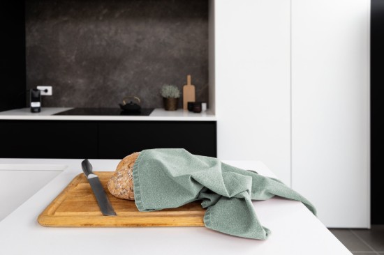 Set di 3 strofinacci da cucina, cotone, 50x70 cm, "Myrna", Verde - Tiseco