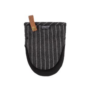 "Sherlock" set van 2 ovenwanten, 18 x 44 cm, Zwart - Tiseco
