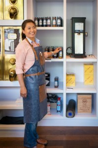 Grembiule da cucina toscano, 70 x 90 cm, Stone Blue - Tiseco