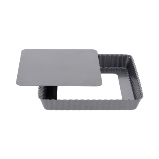 Tårtform med avtagbar bottensida, stål, 18x18 cm - de Buyer