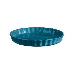 Tart baking dish, ceramic, 29.5 cm/1.3L, Mediterranean Blue - Emile Henry