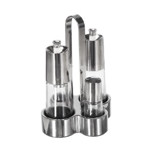Set dispenser da 4 pezzi, acciaio inossidabile, "Bella" - BRA