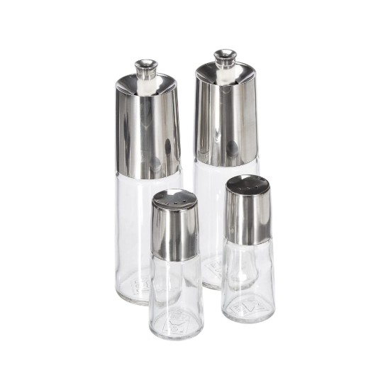 Set dispenser da 4 pezzi, acciaio inossidabile, "Bella" - BRA
