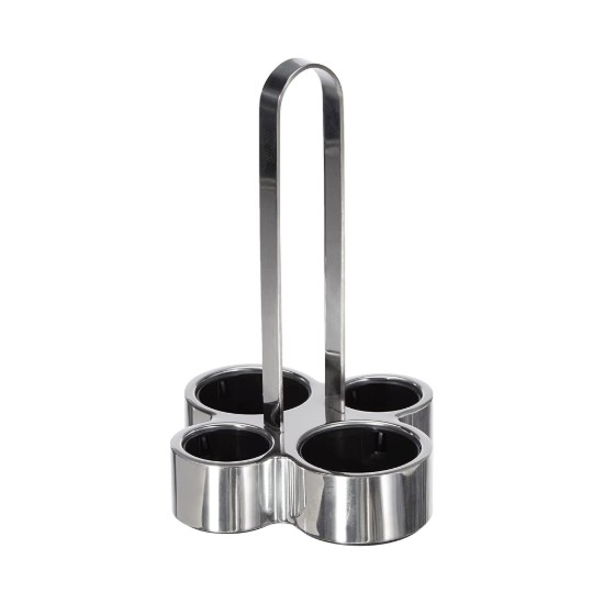 Set dispenser da 4 pezzi, acciaio inossidabile, "Bella" - BRA