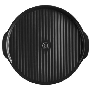 Vassoio per pizza, ceramica, 40 cm, Charcoal - Emile Henry