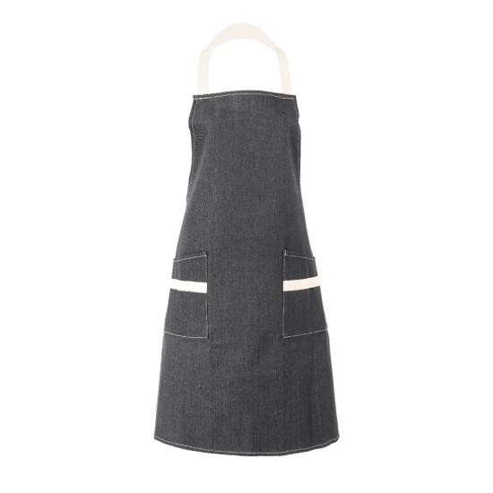 Grembiule da cucina, cotone, 68 x 85 cm, "Jennie", Taupe - Tiseco
