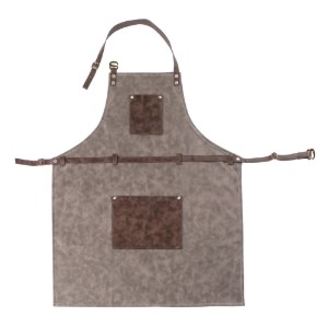 Grembiule da cucina toscano, 70 x 90 cm, Carbone - Tiseco