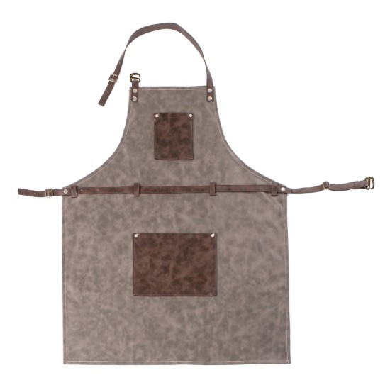Tablier de cuisine Toscane, 70 x 90 cm, Anthracite - Tiseco