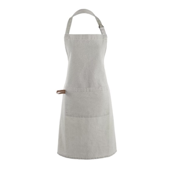Grembiule da cucina, cotone, 74 x 85 cm, "Myrna", grigio - Tiseco