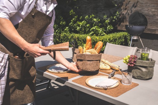 Keukenschort, 64 x 85 cm, "Truman", Koffie - Tiseco