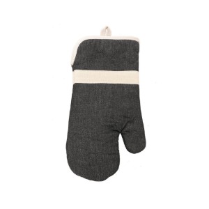 Guanto da forno, in cotone, 18 x 33 cm, "Jennie", Taupe - Tiseco